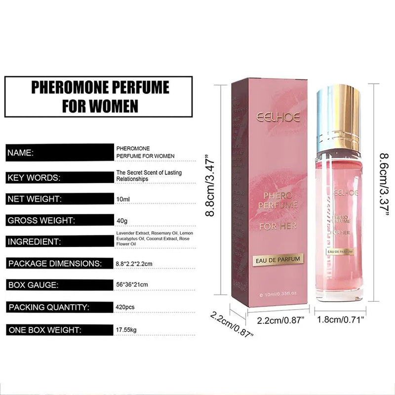 Óleo de perfume feromônico para homens e mulheres 10ml.